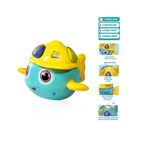Vardem 855-99 Işıklı ve Müzikli Balık Bebek Piyano