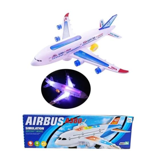 Pilli Işıklı 623 Sesli Aırbus A380 Uçak