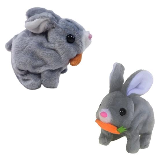 Pilli 825 Sesli Zıp Zıp Yürüyen Havuçlu Tavşan