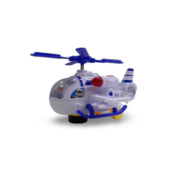 Pilli 361 Işıklı Sesli Helikopter Çarp Dön