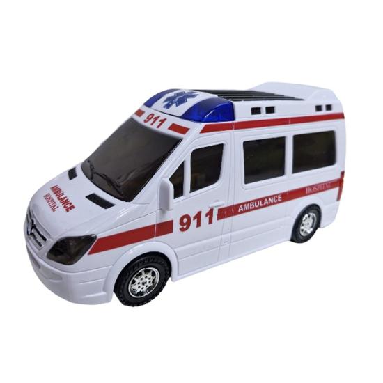 Pilli Çarp Dön 89-2689B Işıklı Sesli Ambulans