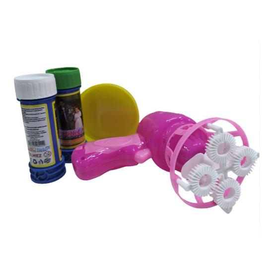 Pilli 948 Çok Delikli Köpük Atan Tabanca Pembe