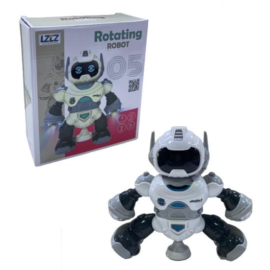 Pilli Işıklı 507 Sesli Dönen Hareketli Robot