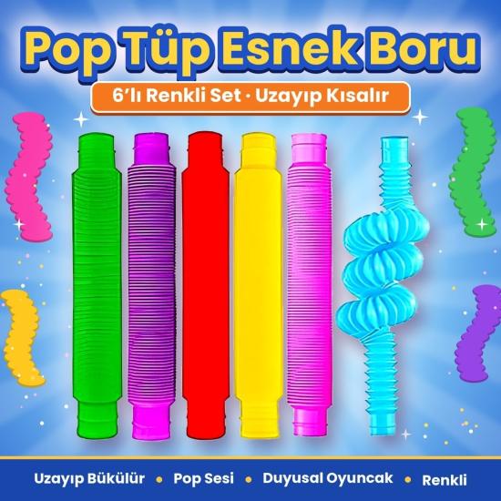 Pop Tubes Eğlenceli Borular 6lı