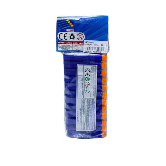 Kartela NZM666 Yumuşak Sünger Mermi 12li