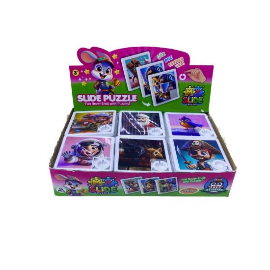 Kutulu 3050 Kaydırmalı Slıde Puzzle 36lı