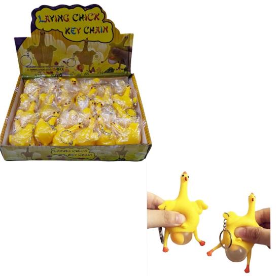 Anahtarlık Yumurtlayan Tavuk Maskot 24lü