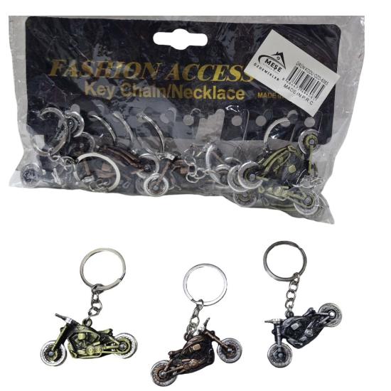 Anahtarlık 6065 Metal Motor Maskot 12li