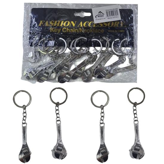 Anahtarlık 6089 Metal İngiliz Anahtarı 12li