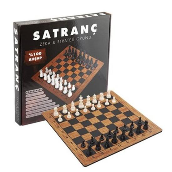 Ahşap Satranç Zeka Ve Strateji Oyunu