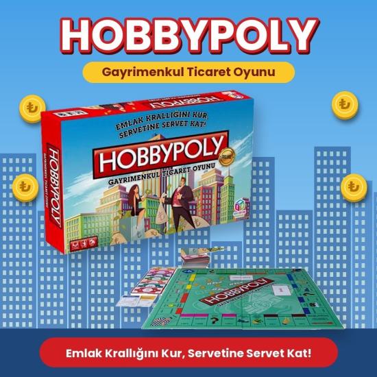 Kutulu 335 Hobbypoly Gayrimenkul Strateji Oyunu