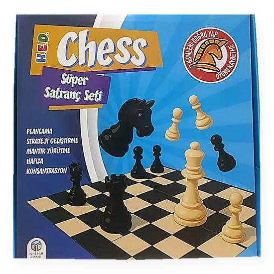 Ahşap 1325 Satranç Zeka Ve Strateji Oyunu