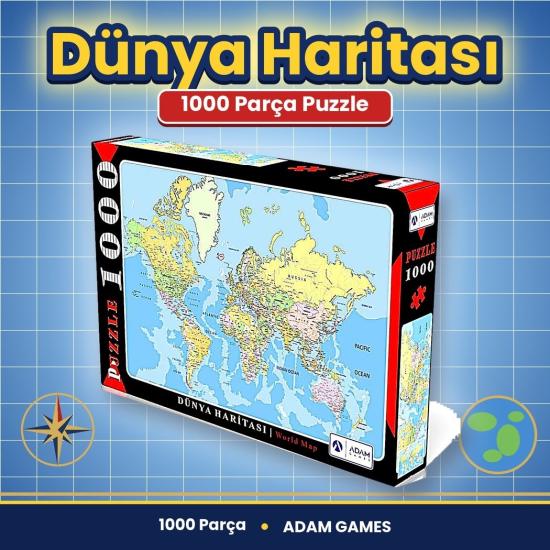 Kutulu Puzzle 48*68cm 1000 Parça
