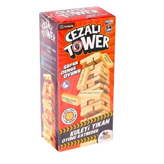 Cezalı Tower 7306 Ahşap Denge Oyunu 54pcs