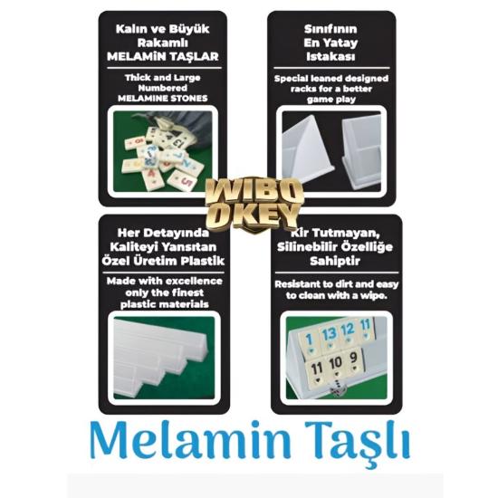 Wibo Okey Oyunu Melamin Taşlı