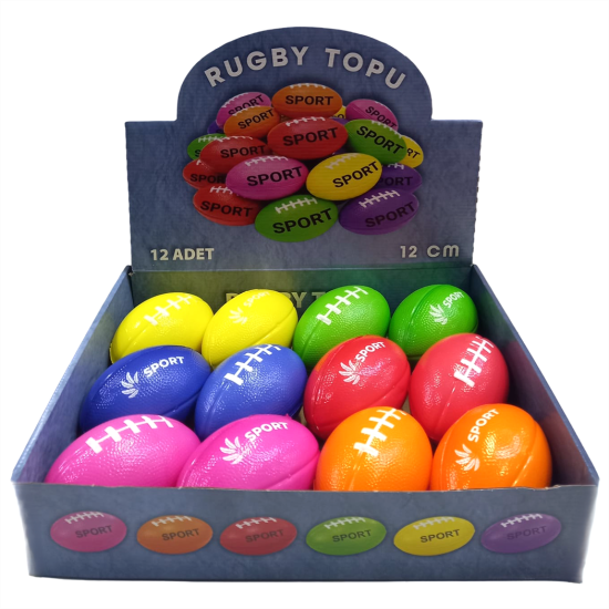 Kutuda 3421 Rugby Topu 12cm 12li