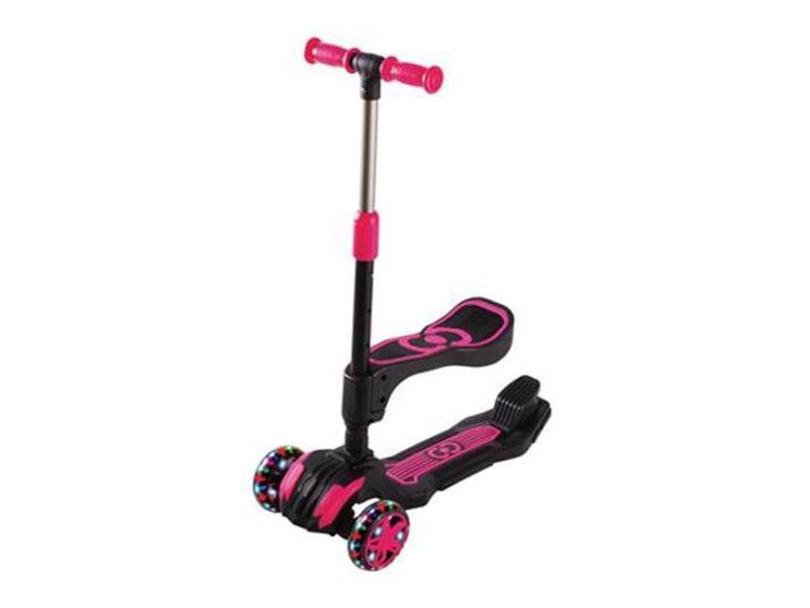 Scooter 59564 Combo Oturaklı Işıklı Pembe