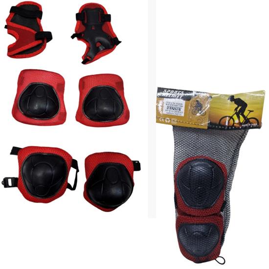 Koruyucu YLD44 Kırmızı Dizlik Dirseklik Set