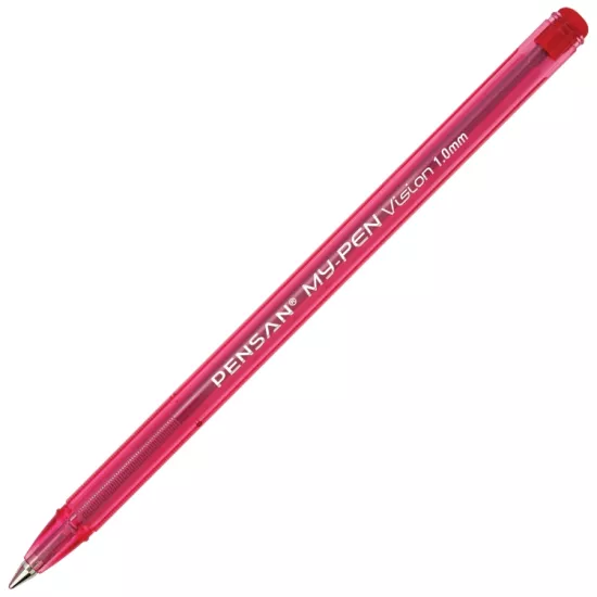 Pensan My-Pen Tükenmez Kalem 2210 Kırmızı 25 Ad.