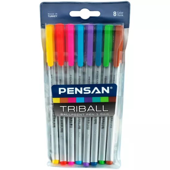 Pensan1003 Triball Tükenmez Kalem 8 Renk