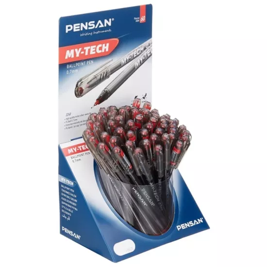 Pensan Tükenmez Kalem 0.7 Mm Kırmızı 60’Lı 