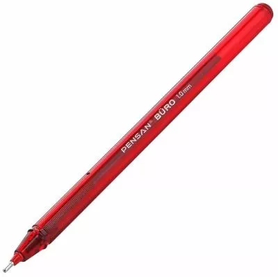 Pensan  Büro Tükenmez Kalem 1 Mm Kırmızı 50’li PK.