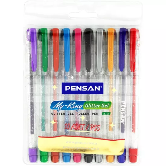 Pensan My-King Gel Kalem 1.0Mm 10’Lu 