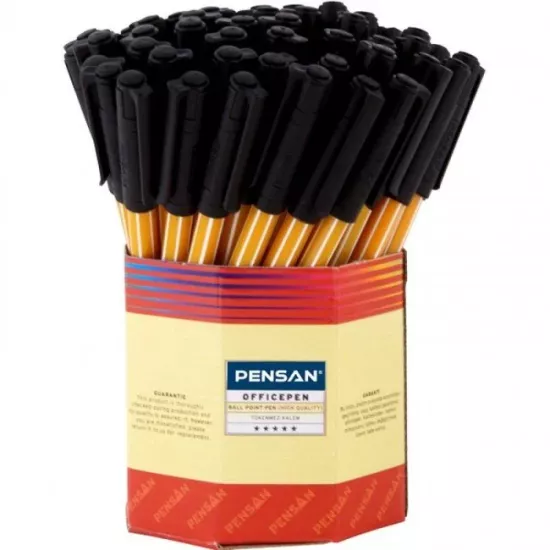 Pensan 1010 Tükenmez Kalem Siyah 1 mm  60’lı Pk