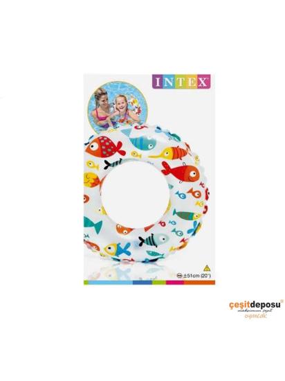 İntex 59230NP Desenli Simit 51cm
