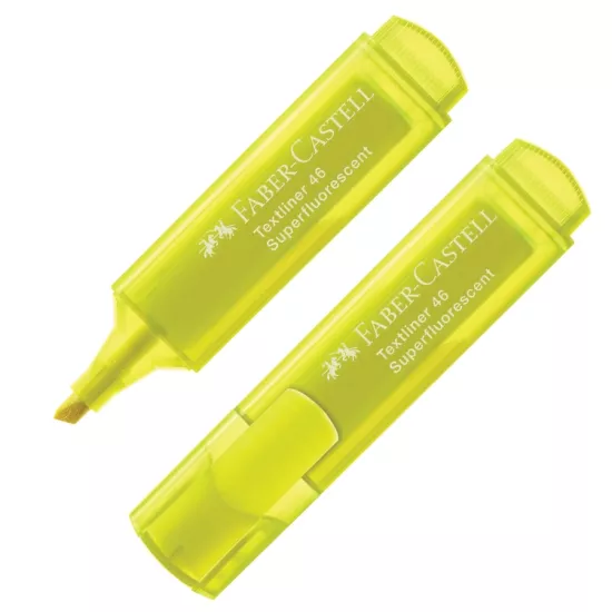 Faber Castell Fosforlu Kalem Şeffaf Gövde Sarı