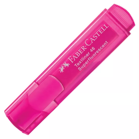 Faber Castell Fosforlu Kalem Şeffaf Gövde Pembe 