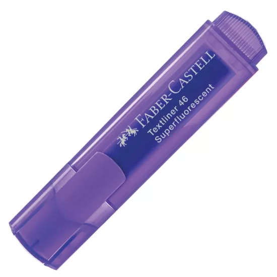 Faber Castell Fosforlu Kalem Şeffaf Gövde Mor 