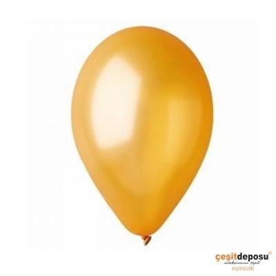 Balon Gemar Metalik Altın 11inch 100lü