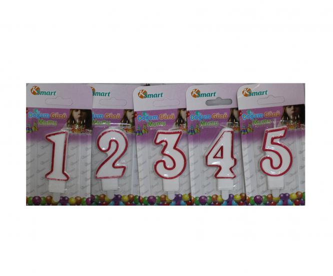Rakamlı Karma Numara Mum K5511 36lı