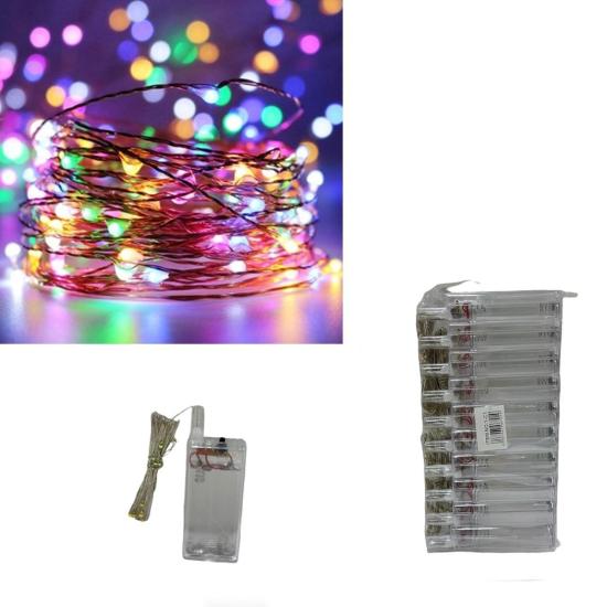 Pilli Peri Led C1 3m Led RGB Karışık Renk