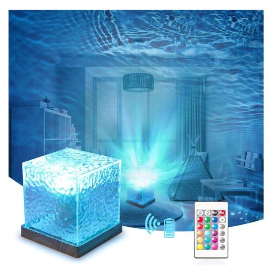 Kutulu Bent204 Ledli Su Desen Masa Lambası