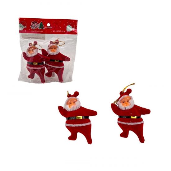 Yılbaşı 25043316 Noel Baba 8cm 2li