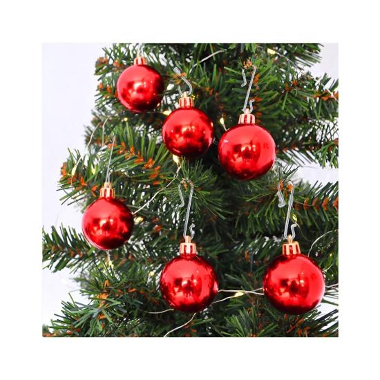 Yılbaşı 20069073 Kırmızı 3cm Ağaç Topu 12li