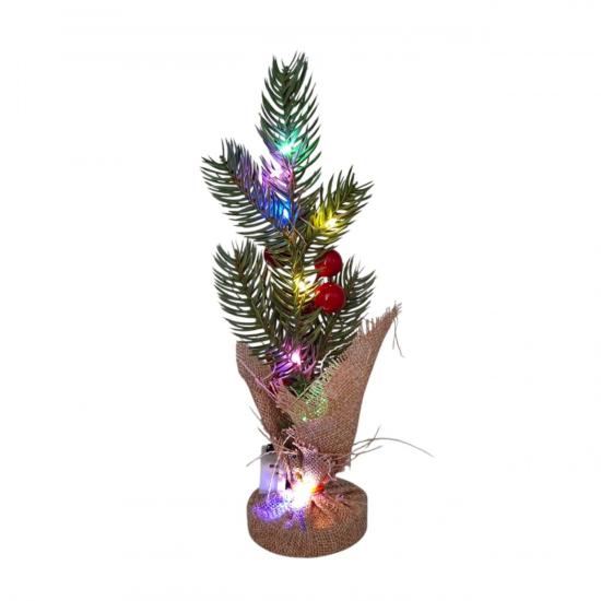 Poşette 2504147 Işıklı 24cm Yılbaşı Ağacı