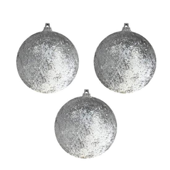 Kutulu Simli Gold 8cm Ağaç Topu 3lü