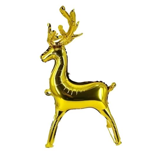 Yılbaşı 4752 Gold Geyik Folyo Balon 50cm