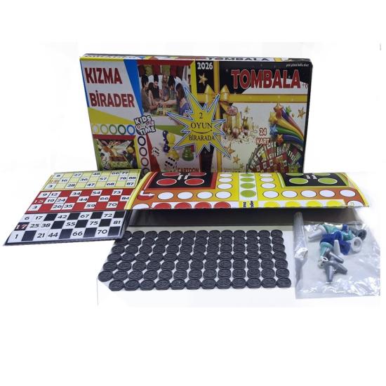 Kutulu İkili Oyun Seti Tombala Kızma Birader