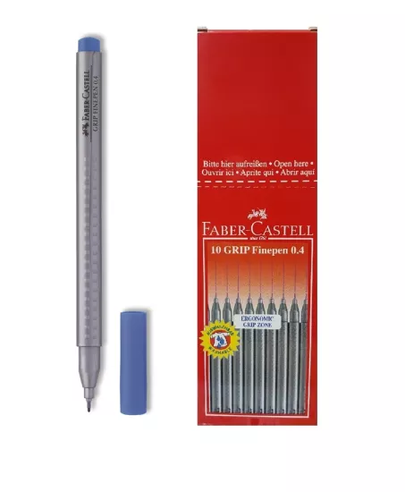 Faber Castell Finepen Kalem Grip 0.4 Mm Koyu Mavi 