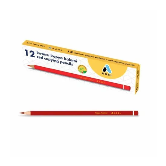 Adel Kopya Kalemi 1414 Kırmızı 12 li Paket