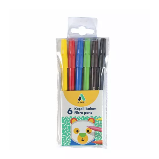 Adel Keçeli Kalem 6 Renk