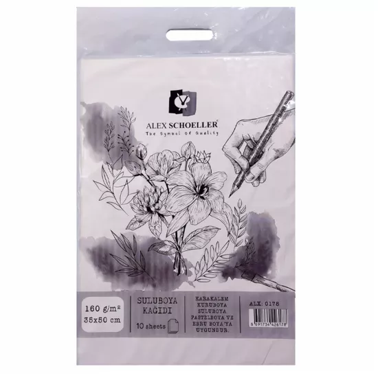 Schoeller Sulu Boya Kağıdı 35X50 Cm 10’Lu 160Gr 