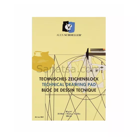 Alex Schoeller Bloknot A4 Teknik 80 Gr 20 Yaprak