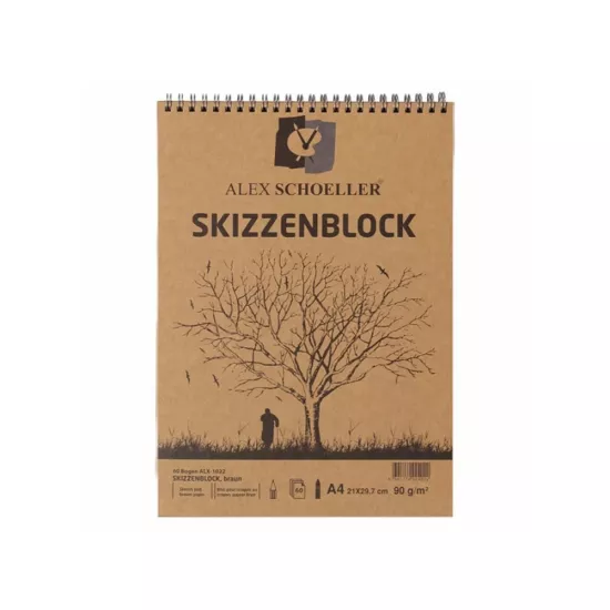Alex Schoeller Bloknot A4 Kraft Spiralli 60’Lı