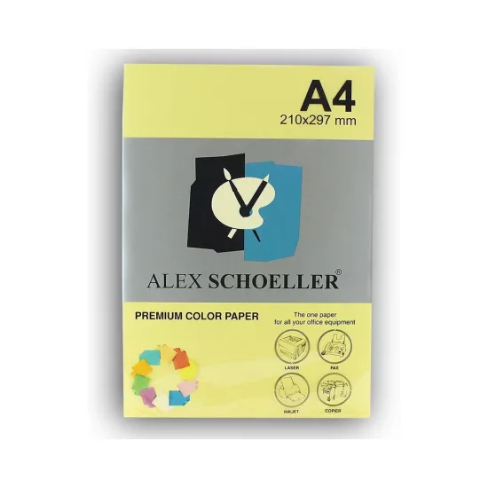 Alex Schoeller Fotokopi Kağıdı A4 500’Lü Sarı 