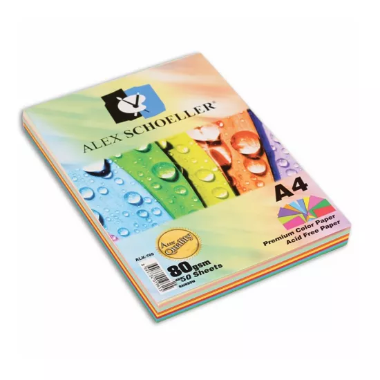 Alex Schoeller Renkli Fotokopi Kağıdı A4 50’Li 
